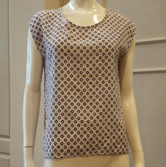 Tops - Geometric Pattern Blouse